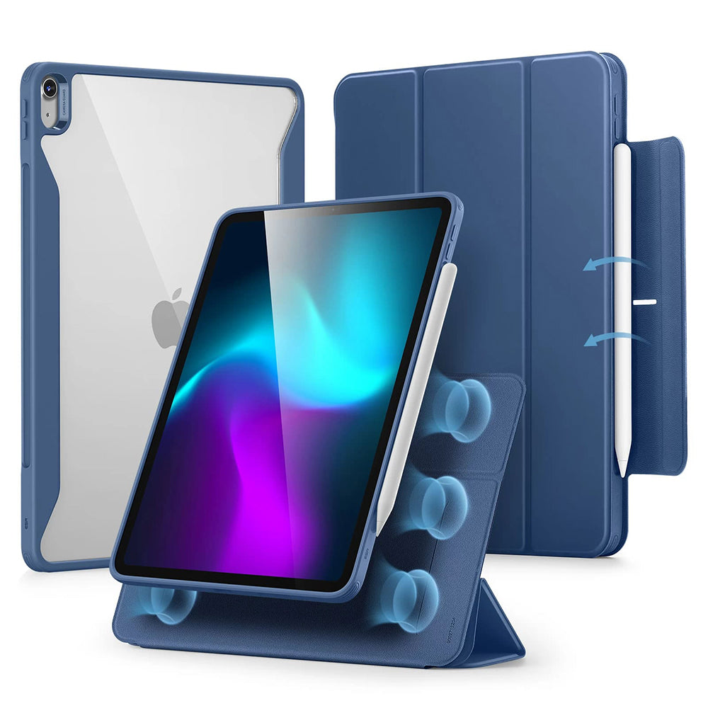 Coque pour Apple iPad Air 13 (2026) / Air 13 (2025) / Air 13 (2024), ESR, Rebound Hybrid, Bleu marine