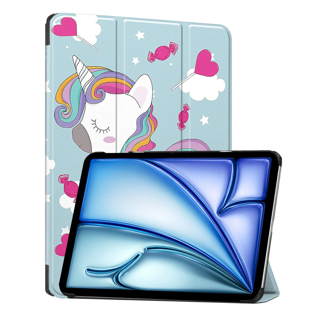Hülle für Apple iPad Air 13 (2026) / Air 13 (2025) / Air 13 (2024), Techsuit, FoldPro Unicorn, Mehrfarbig