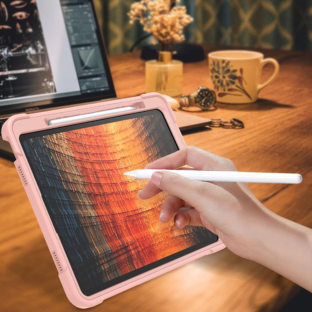 Coque pour Apple iPad Air 13 (2026) / Air 13 (2025) / Air 13 (2024), Techsuit, Rugged TabShell, Rose