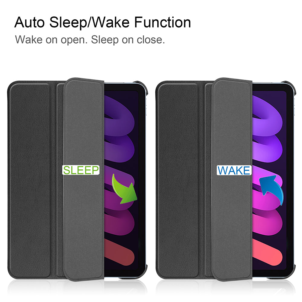 Coque pour Apple iPad mini (2024) / mini (2021), Techsuit, FoldPro, Noire