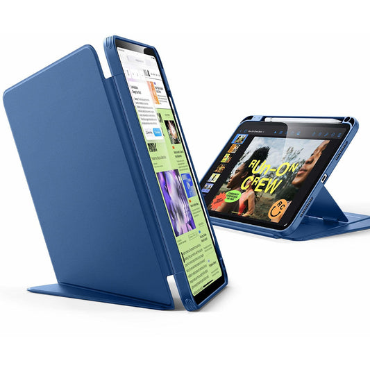 Étui pour Apple iPad Pro 11 (2024), ESR, Flip Hybrid avec porte-crayon, Bleu