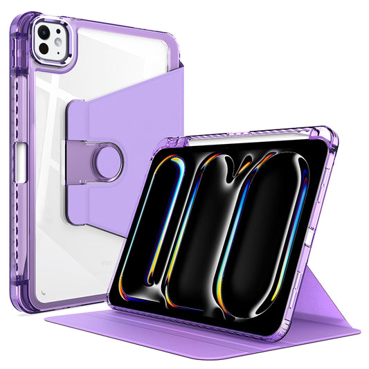 Coque pour Apple iPad Pro 11 (2024), Techsuit, Crystal Vision, Violet