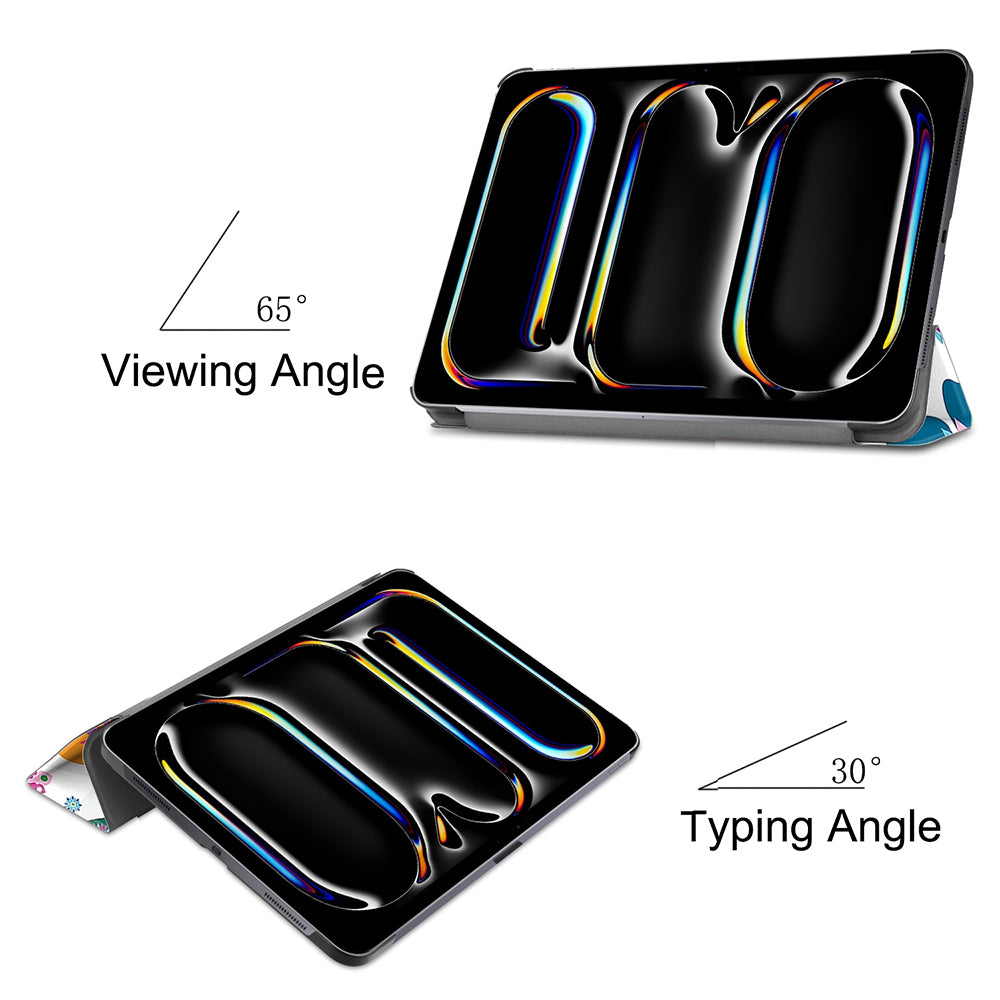 Coque pour Apple iPad Pro 11 (2024), Techsuit, FoldPro Butterfly, Multicolore