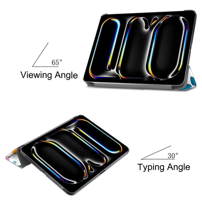 Coque pour Apple iPad Pro 11 (2024), Techsuit, FoldPro Butterfly, Multicolore
