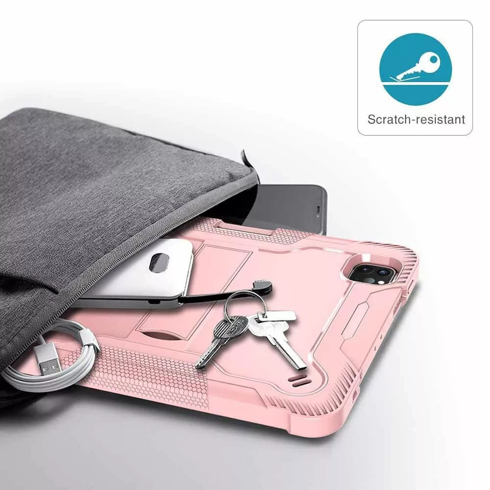 Hülle für Apple iPad Pro 11 (2024), Techsuit, Rugged TabShell, Rosa