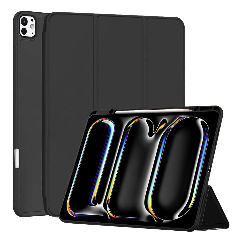 Housse pour Apple iPad Pro 13 (2024), Techsuit, Flex Trifold, Noire