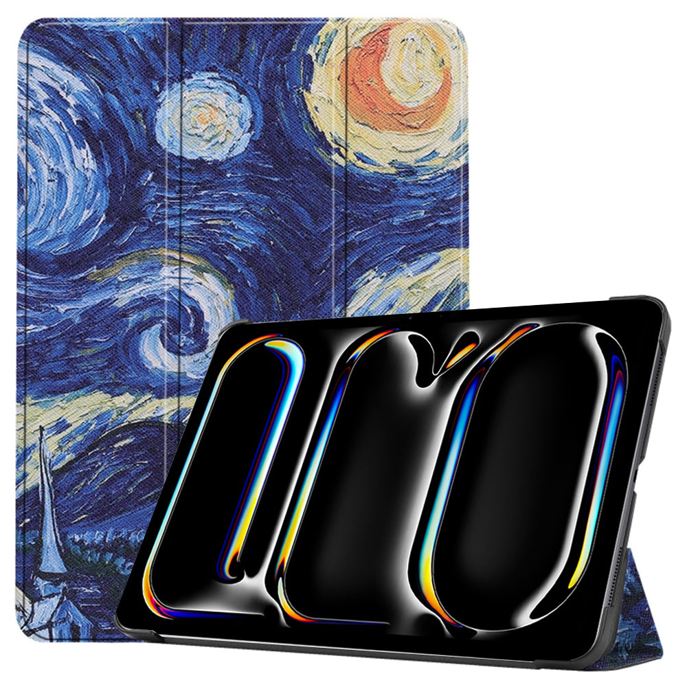 Coque pour Apple iPad Pro 13 (2024), Techsuit, FoldPro Starry Night, Multicolore