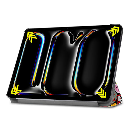 Hülle für Apple iPad Pro 13 (2024), Techsuit, FoldPro Urban Vibe, Mehrfarbig