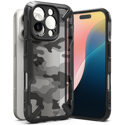 Tasche für Apple iPhone 16 Pro Max, Ringke, Fusion X Camo, Schwarz 