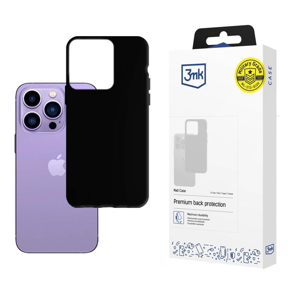 Étui pour Apple iPhone 14 Pro Max, 3MK, Noir Mat