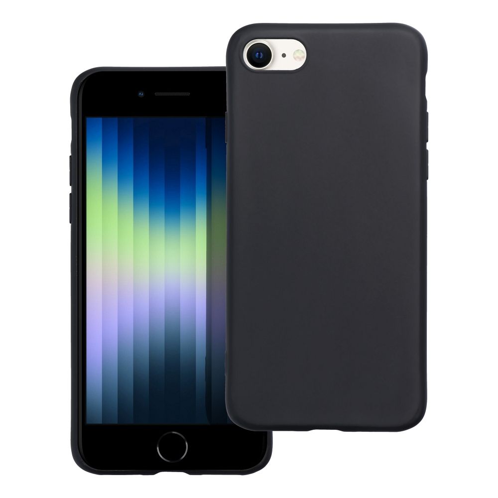 Coque pour Apple iPhone SE (2022) / SE (2020) / 8 / 7, OEM, Mat, Noire