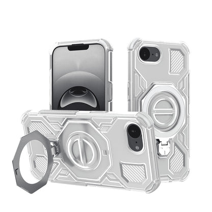 Coque pour Apple iPhone 17e / 16e, Techsuit, Carbon Shield Pro, Blanc