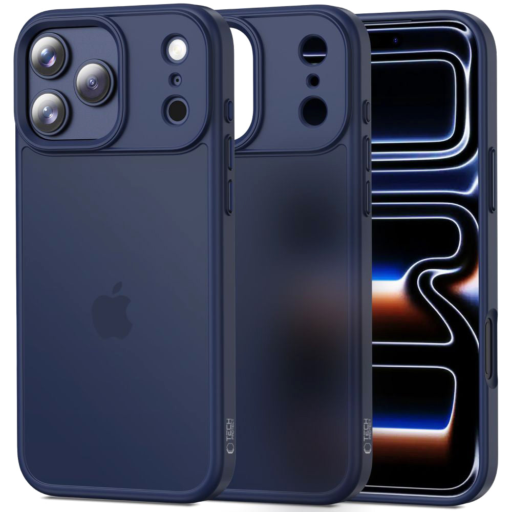 Étui pour Apple iPhone 17 Pro Max, Tech-Protect, Magmat, Bleu Marine Mat