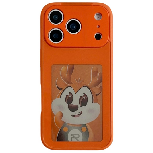 Coque pour Apple iPhone 17 Pro, OEM, Écran E-Ink Personnalisé, Orange