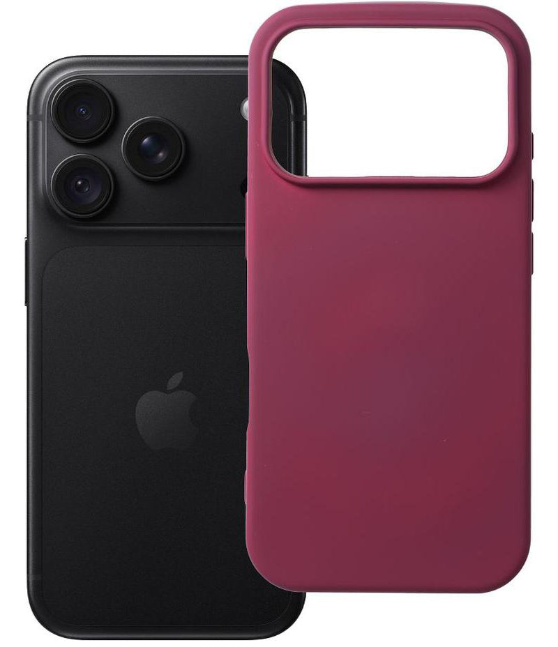 Hülle für Apple iPhone 18 Pro / iPhone 17 Pro, OEM, Silikon, Weinrot