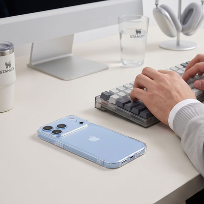 Hülle für Apple iPhone 18 Pro Max / 17 Pro Max, Tech-Protect, Flexair mit Displayschutz, Transparent