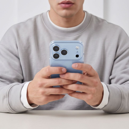 Hülle für Apple iPhone 18 Pro / 17 Pro, Tech-Protect, Flexair mit Displayschutz, Transparent