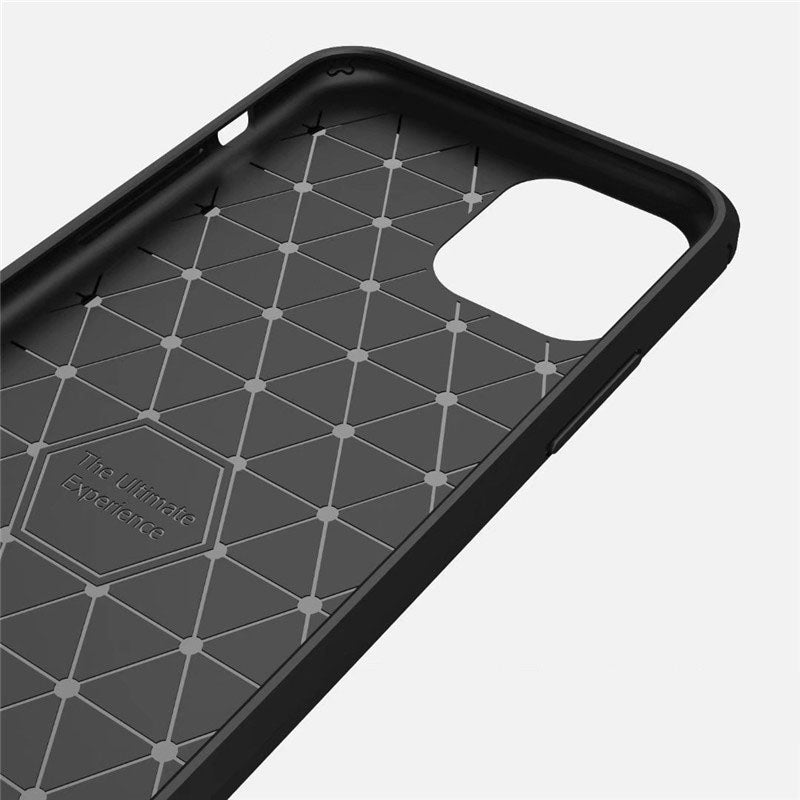 Coque pour Apple iPhone 11 Pro Max, Techsuit, Carbone, Noire