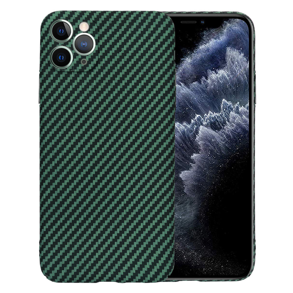 Case for Apple iPhone 11 Pro Max, Techsuit, Carbonite FiberShell, Green