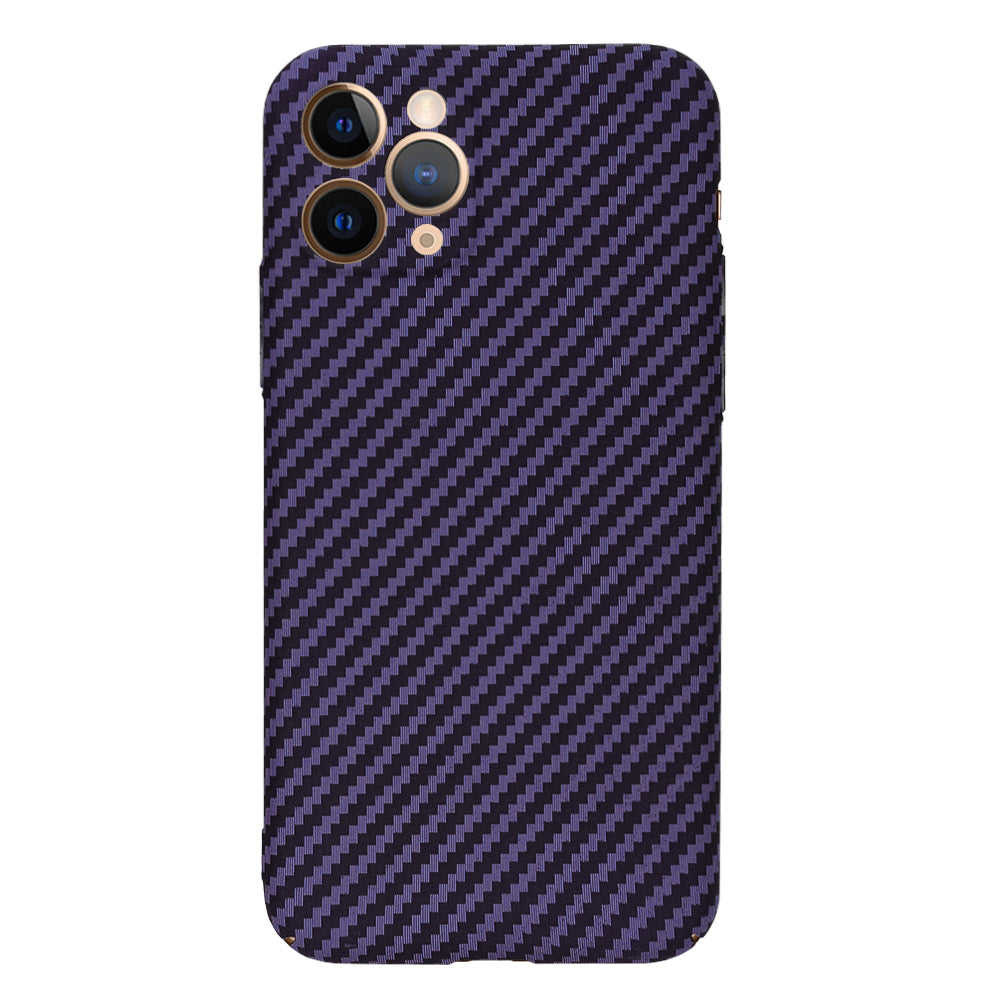 Case for Apple iPhone 11 Pro, Techsuit, Carbonite FiberShell, Purple
