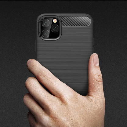Case for Apple iPhone 11, Techsuit, Carbon, Black