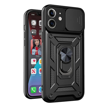 Hülle für Apple iPhone 12 mini, Techsuit, CamShield, Schwarz