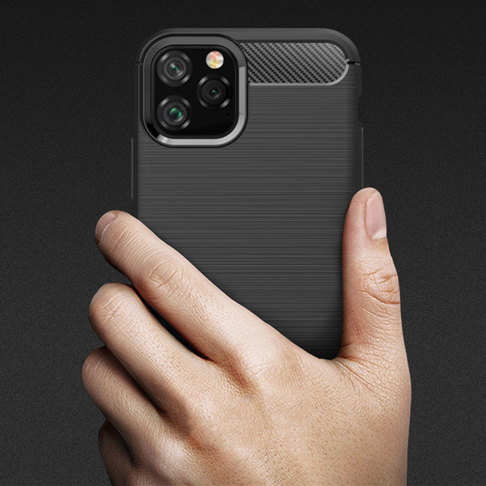 Case for Apple iPhone 12 Pro Max, Techsuit, Carbon, Black