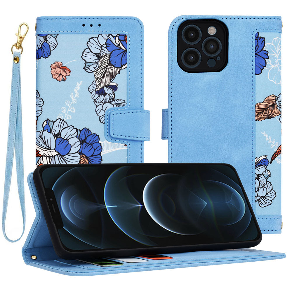 Coque pour Apple iPhone 12 Pro Max, Techsuit, FlipCraft, Bleu