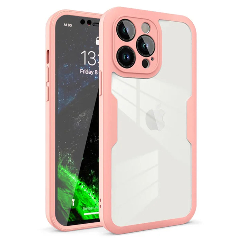 Coque pour Apple iPhone 12 Pro, Techsuit, ColorVerse 360, Rose