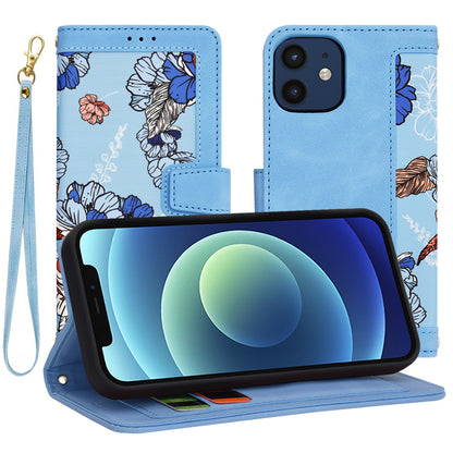 Hülle für Apple iPhone 12 / 12 Pro, Techsuit, FlipCraft, Blau