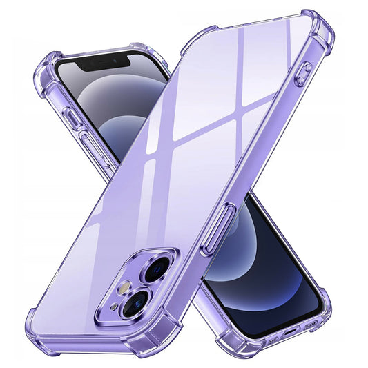 Hülle für Apple iPhone 12, Techsuit, stoßfest klar, transparent