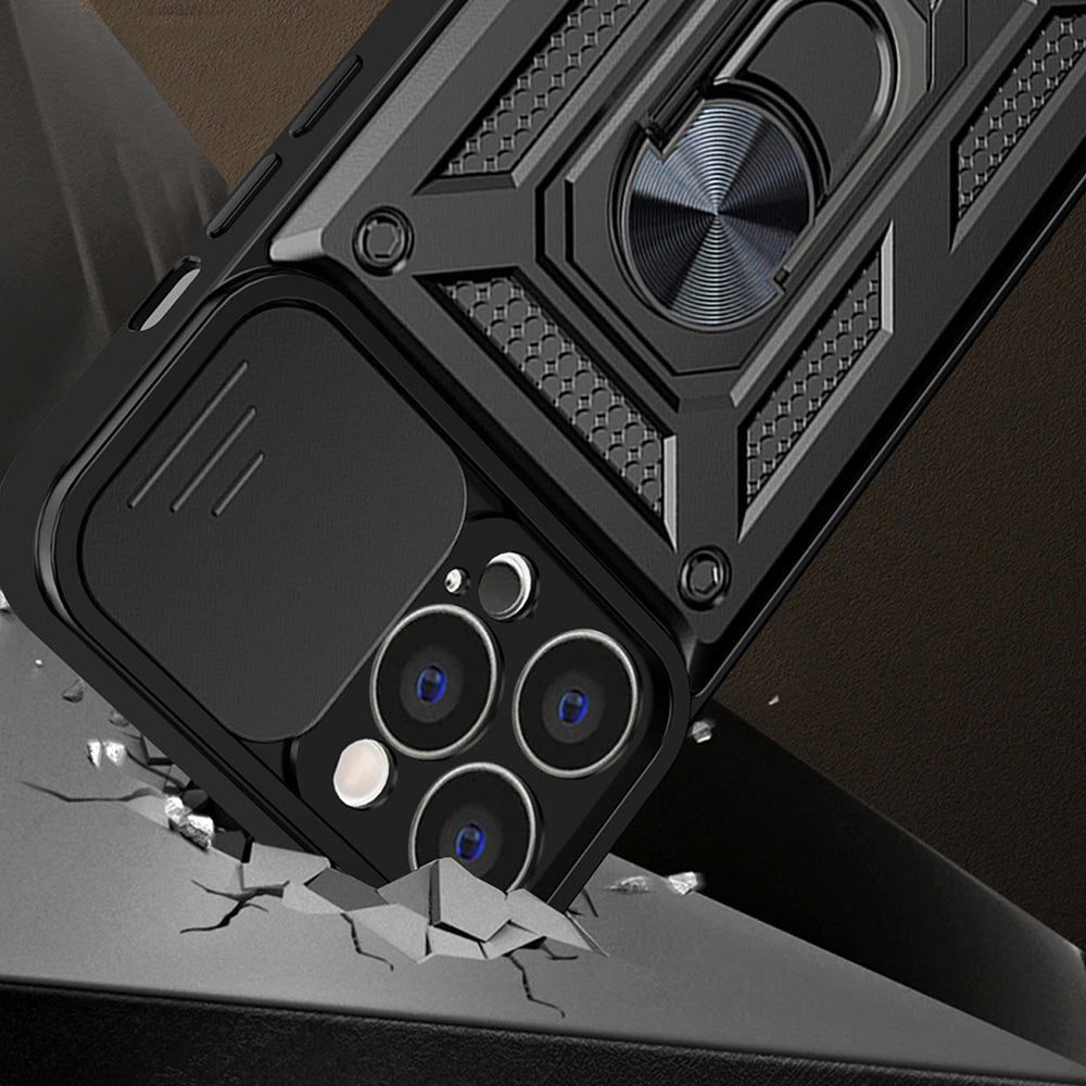 Coque pour Apple iPhone 13 Pro Max, Techsuit, CamShield, Noire