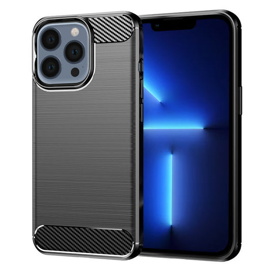 Coque pour Apple iPhone 13 Pro Max, Techsuit, Carbone, Noire
