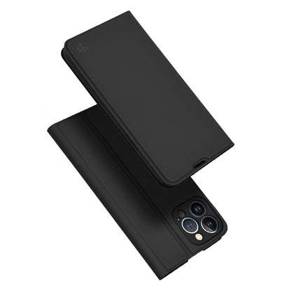 Hülle für Apple iPhone 13 Pro Max, Techsuit, Magskin Book, Schwarz