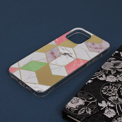 Case for Apple iPhone 13 Pro Max, Techsuit, Marble, Purple
