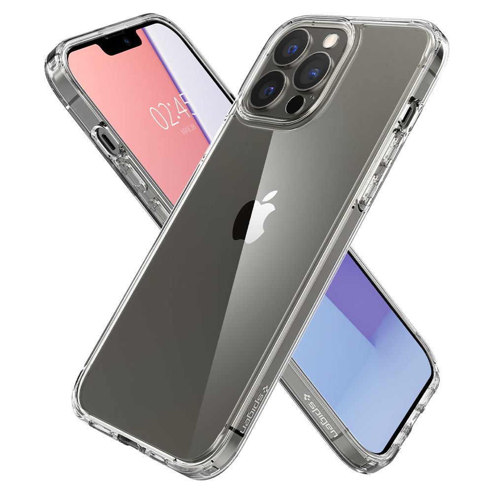 Coque pour Apple iPhone 13 Pro, Spigen, Ultra Hybrid, Transparente