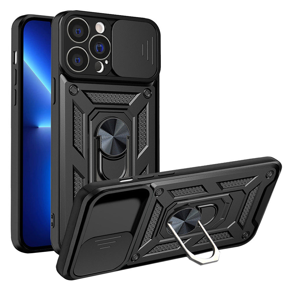 Hülle für Apple iPhone 13 Pro, Techsuit, CamShield, Schwarz