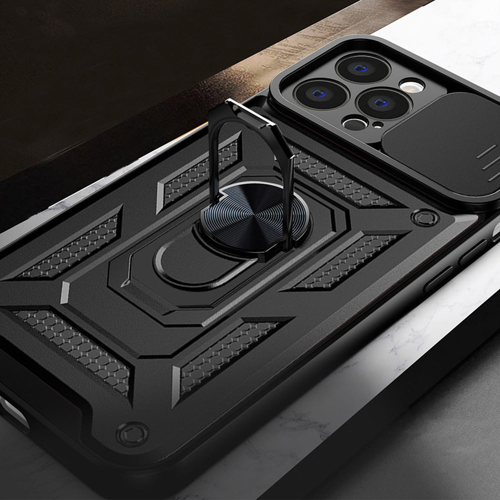 Hülle für Apple iPhone 13 Pro, Techsuit, CamShield, Schwarz
