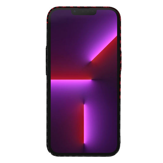 Coque pour Apple iPhone 13 Pro, Techsuit, Carbonite FiberShell, Noir Rouge