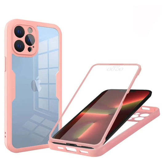 Coque pour Apple iPhone 13 Pro, Techsuit, ColorVerse 360, Rose