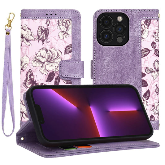 Coque pour Apple iPhone 13 Pro, Techsuit, FlipCraft, Violet