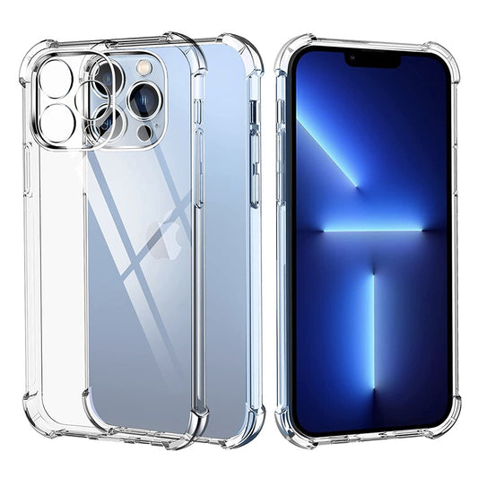 Hülle für Apple iPhone 13 Pro, Techsuit, stoßfest klar, transparent