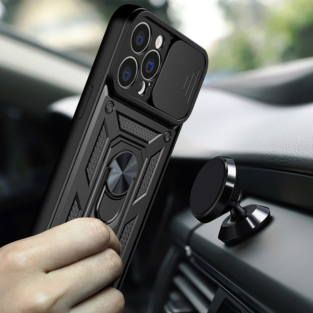Hülle für Apple iPhone 13, Techsuit, CamShield, Schwarz