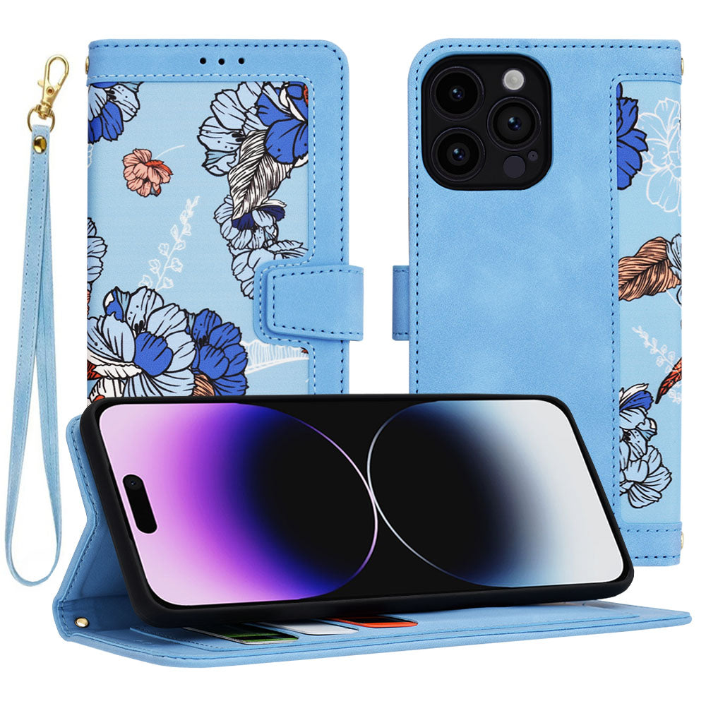 Coque pour Apple iPhone 14 Pro Max, Techsuit, FlipCraft, Bleu