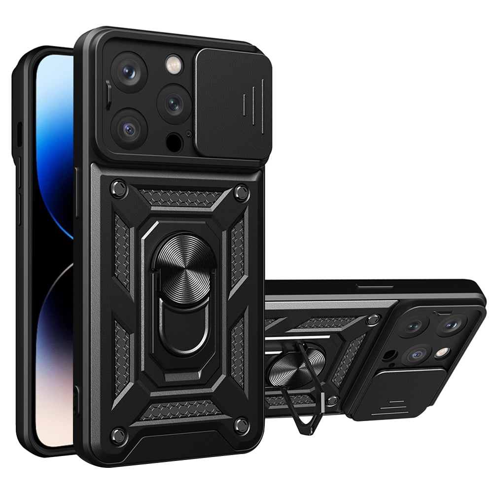 Coque pour Apple iPhone 14 Pro, Techsuit, CamShield, Noire