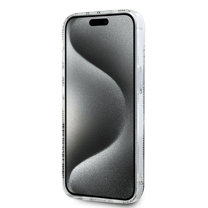 Étui pour Apple iPhone 15, Karl Lagerfeld, IML Electroplated Choupette Head, Transparent