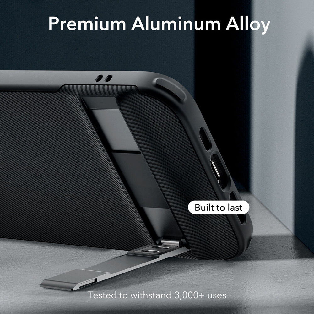 Hülle für Apple iPhone 15 Plus, ESR, Air Shield Boost Kickstand, Schwarz