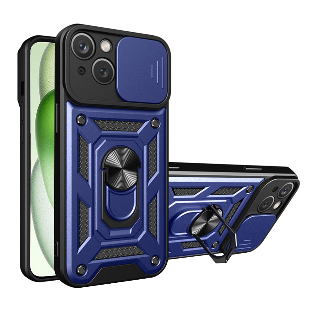 Coque pour Apple iPhone 15 Plus, Techsuit, CamShield, Bleue