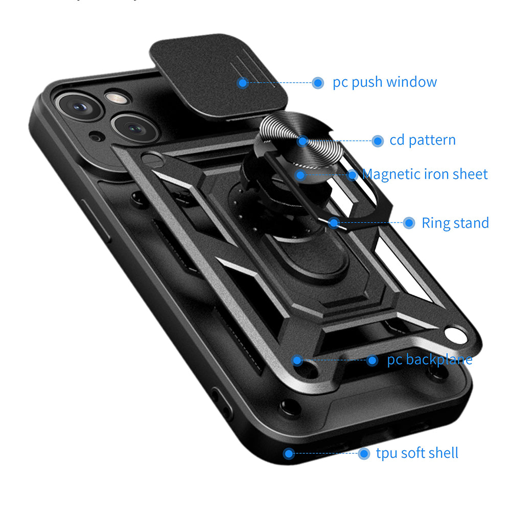 Coque pour Apple iPhone 15 Plus, Techsuit, CamShield, Vert