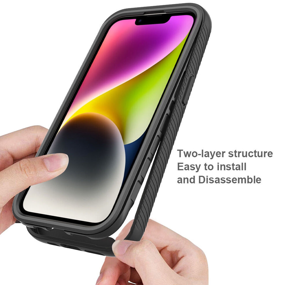 Case for Apple iPhone 15 Plus, Techsuit, Defense360 Pro, Black